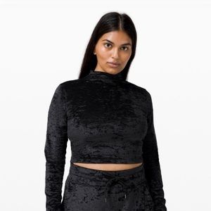 lululemon All Aligned Mock Neck Long Sleeve Shirt *Crushed Velvet